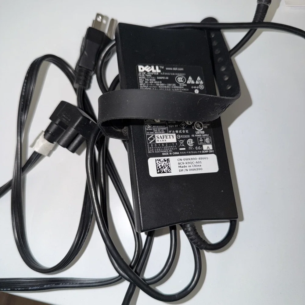 Genuine Dell 130w Charger Latitude Laptop AC Adapter 19.5V 6.7A Not Tested